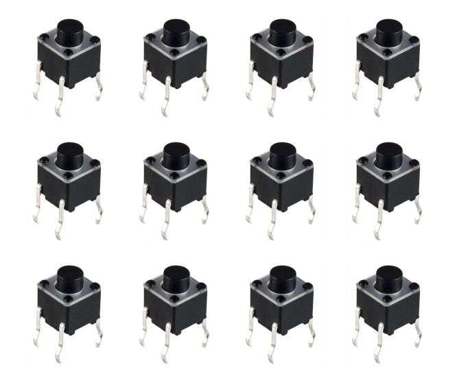 PCB TACTILE SWITCH 6x6 H=5.0 - 1K/BAG KFC-A06-5.0