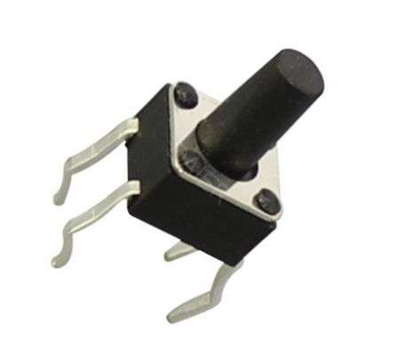 PCB TACTILE SWITCH 6x6mm H=10mm SPST  1-1825910-4