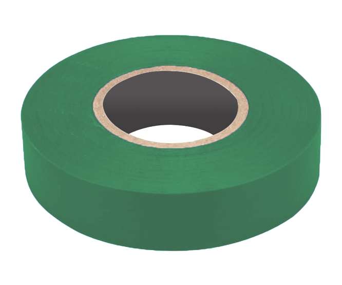 PVC INSULATION TAPE 17mm 20m 0.13mm GREEN 200770