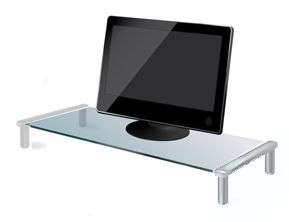 MINI GLASS STAND / TABLE 530x252x90mm WHITE MB001-TB502W