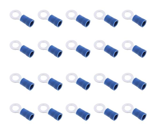 TERMINAL PRE-INS RING LUG BL R=4.3mm 1K/BAG RV 2-4S