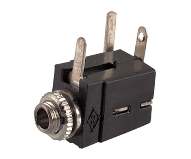 3P 2.5mm MONO PHONE JACK / FEMALE TH-25N