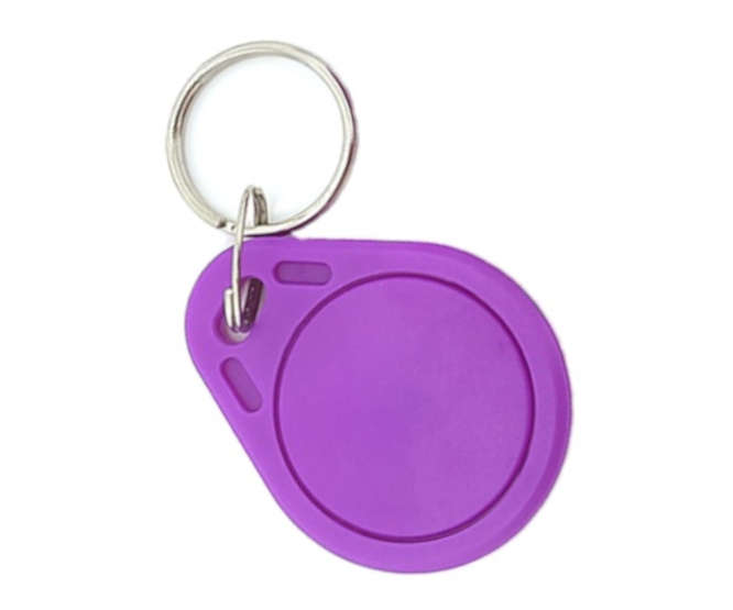 KEYCHAIN / FOB RFID TAG TK4100 125KHz PURPLE 32x40mm KF-TK4100-125KHz