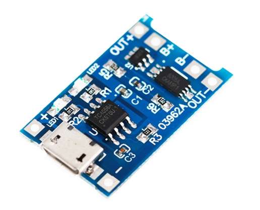 MICRO USB LITHIUM 18650 BATTERY CHARGER 1A TP4056-uUSB