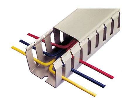 PLASTIC TRUNKING SLOTTED 15x30x2M GREY TS-15X30