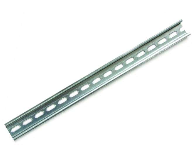 DIN RAIL STEEL 35x7.5mm L=2m ANODIZED SILVER TS35 DR-2MTR-WT/SL
