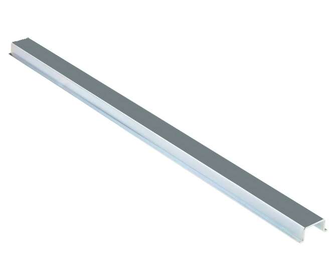 DIN RAIL 15mm PLATED NO HOLES / SOLID. DR-2MTR-15MM-SOLID