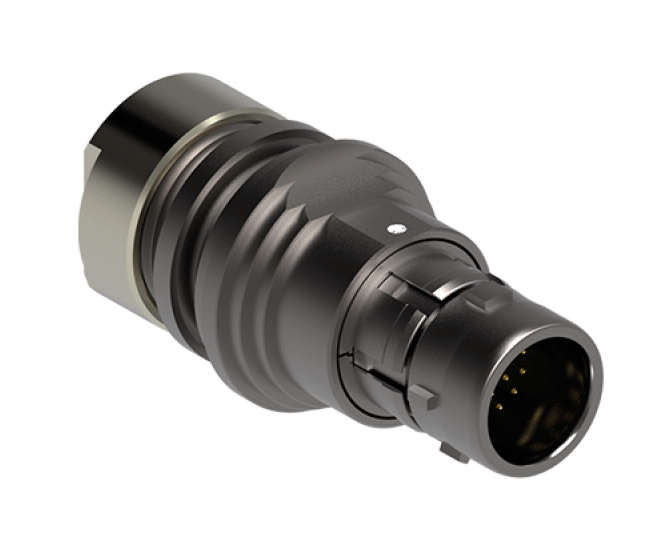 CIRCULAR CONNECTOR PLUG BRASS 10W SOLDER TERMINALS UP01L07 F010S BK1 Z2ZB