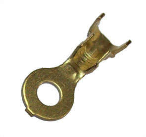 TERMINAL UN-INS RING BRASS 4mm UR4