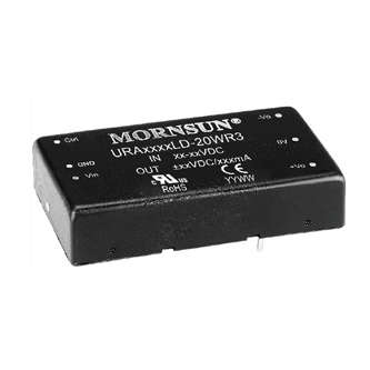 DC-DC CONVERTER DIL I=24 O=+/-15 0.667A URA2415LD-20WR3