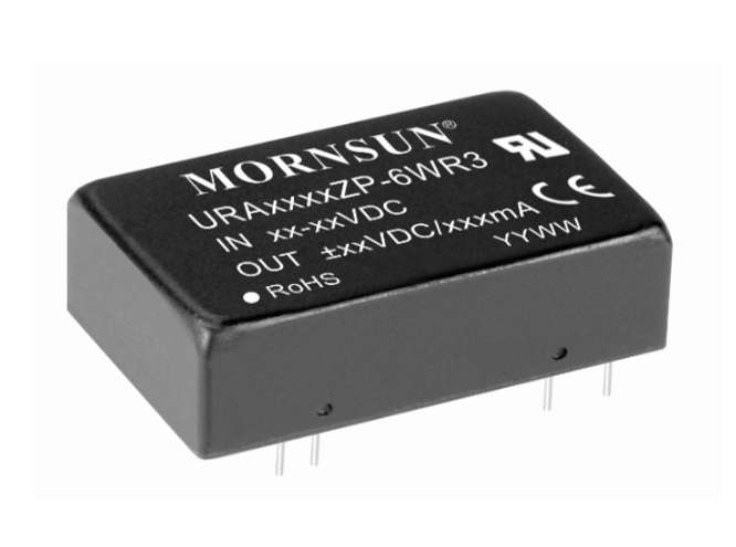 DC-DC CONVERTER I=48V O=2x15V @ 2x0.2A URA4815ZP-6WR3
