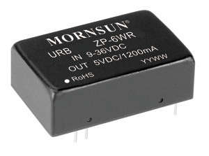 DC-DC CONVERTER DIP I=9-36 O=12 6W URB2412ZP-6WR3