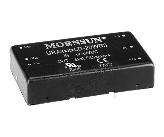 DC-DC CONVERTER DIL I=24V O=12V  10W  VRB2412D-10WR2 *D*
