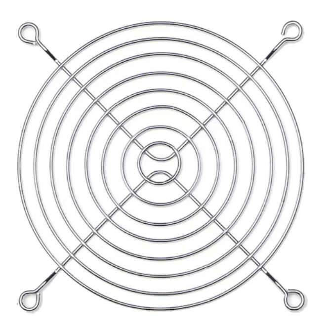 US-METAL FINGER/FAN GUARD SILVER 120mm, STRAIGHT SM7240E