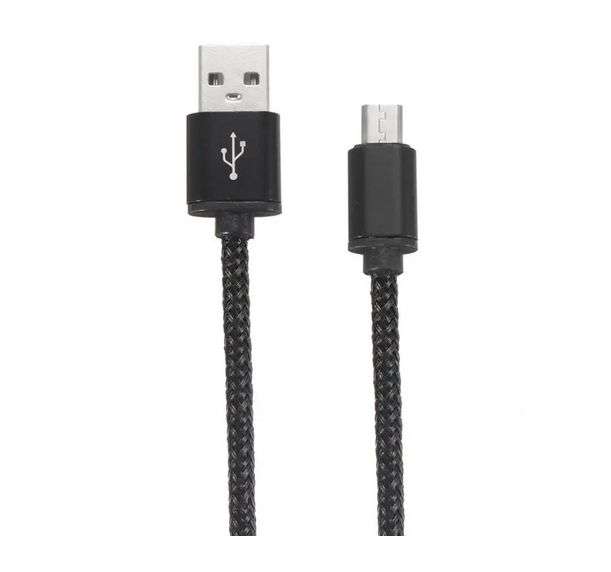 MICRO-USB TO USB-A 0.3M DATA LEAD BLACK 200456