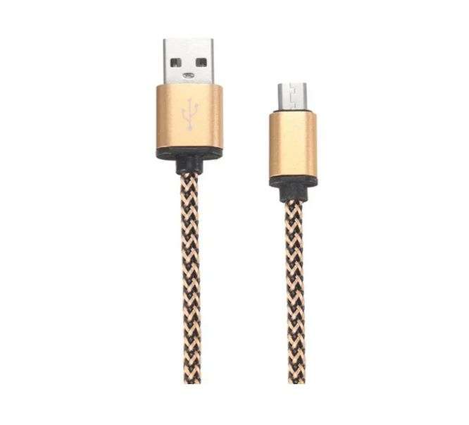 MICRO-USB TO USB-A 0.3M DATA LEAD GOLD 200454