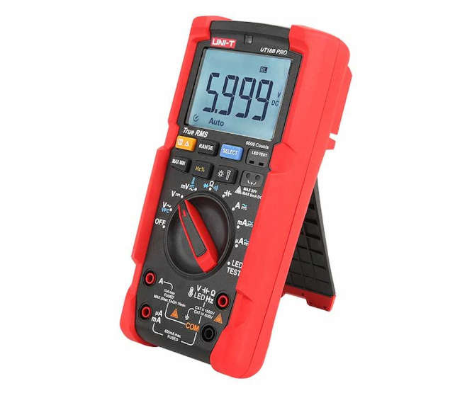 TRUE RMS DIGITAL MULTIMETER 6000 COUNT CAT III 1000V UT18B MAX
