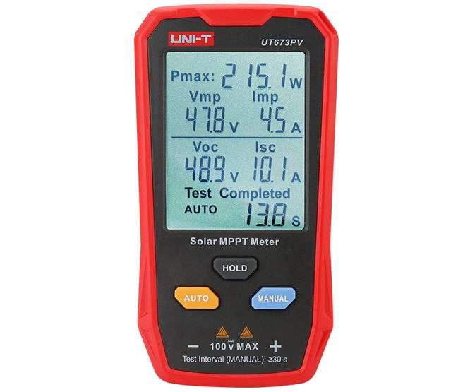 SOLAR PANEL METER MPPT TESTER UT673PV