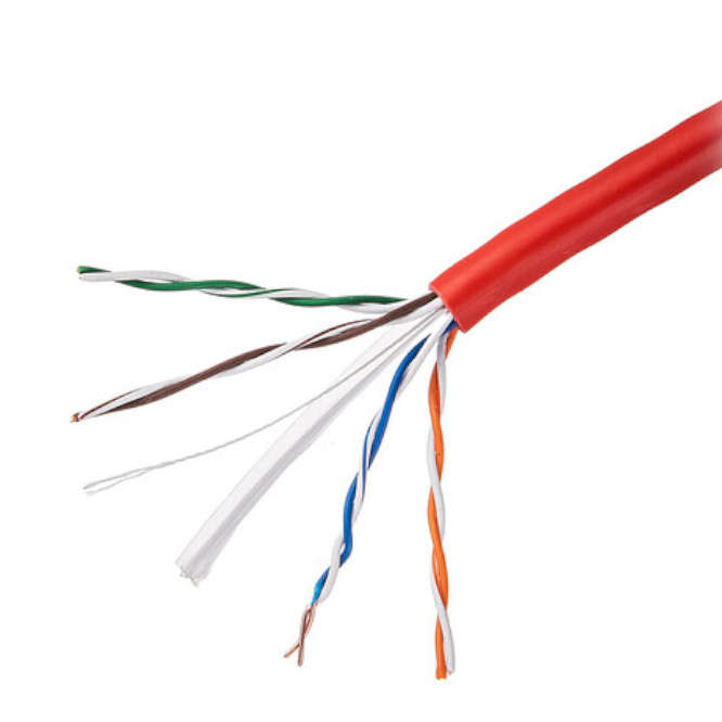 CAT5e UTP ETHERNET CABLE NO-SCREEN 8C STRANDED RED UTP4V5RS