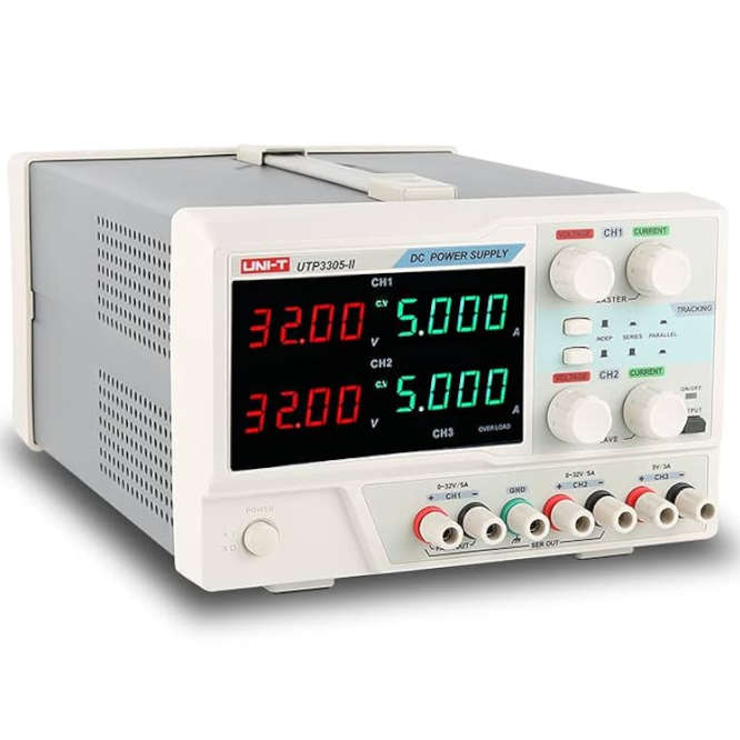 LINEAR LAB BENCH POWER SUPPLY 3-CH 0-32V 0-5A AND 5V 3A UTP3305-II
