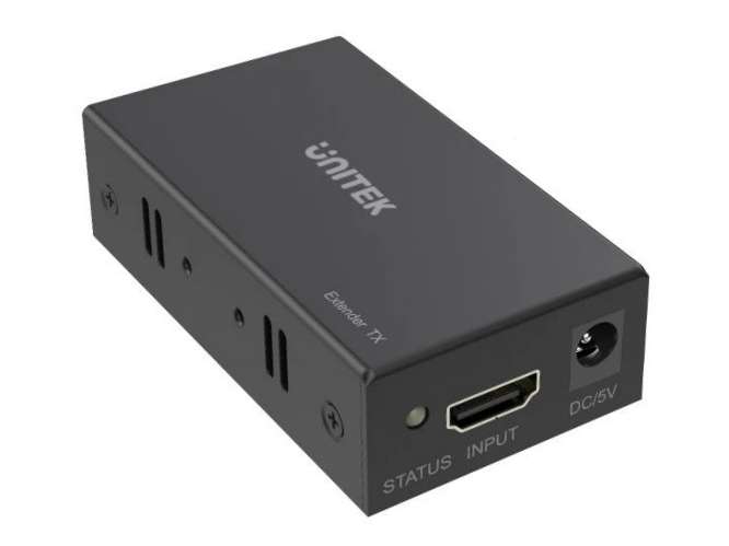 HDMI OVER ETHERNET VIDEO EXTENDER 5V 1920x1080p 60m 81x43x22mm V100A