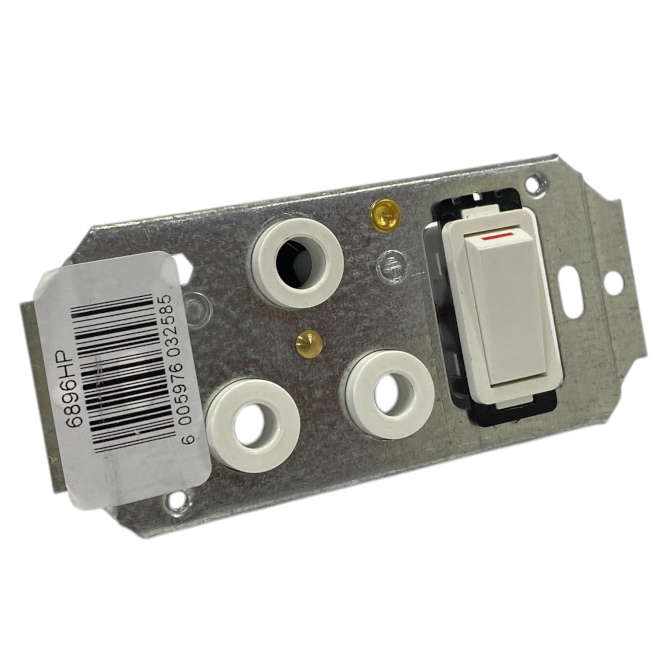 VETI VCF2 BVETI 16A SOCKET + SWITCH COMBO YOKE PG 75x50mm VET16ACRA