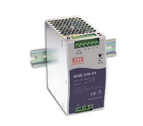 POWER SUPPLY D/R I=380 1PH O=24V 10A 240 WDR-240-24