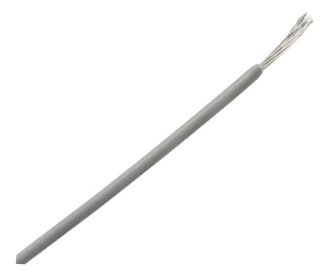 WIRE M/S CSA=0.14 O=1.3 GREY - 100m/ROLL UL1007-STR-AWG26-GY