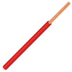 WIRE SOLID 0.34 1.6MM RED - MPQ=10 UL1007-SOLID-AWG22-RED *DBK*