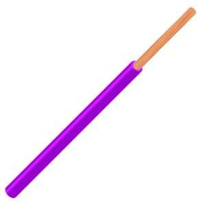 WIRE SOLID 0.34 1.6MM PURPLE - MPQ=50m UL1007-SOLID-AWG22-PURPLE *DBK