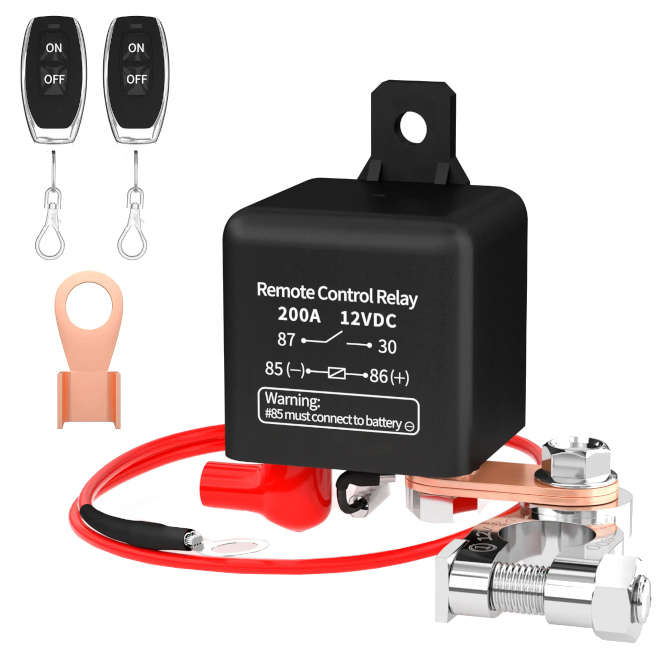 CAR STARTER RELAY SWITCH SPST N.O 12V 200A 4PIN WM686-200A-12VDC