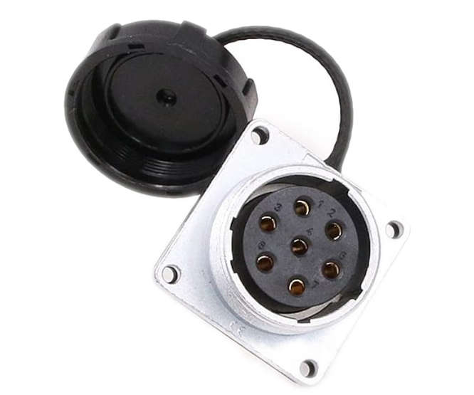 7 WAY 34mm PANEL MOUNT SOCKET WS28K7ZZ1 /240489