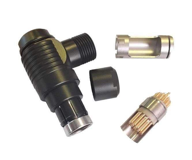 PLUG 19WAY RIGHT ANGLE BLACK WSO104A092-140+