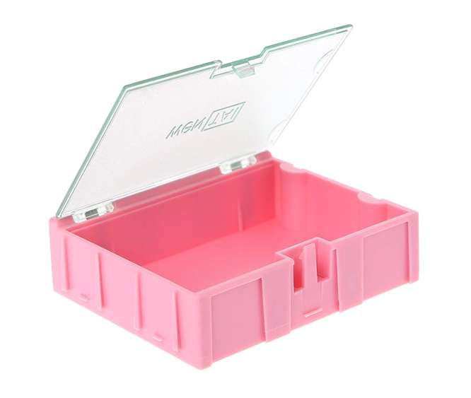 MINI STORAGE BOX 75X63X21.5MM PINK WT-3-PK