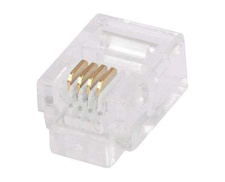 PLUG MODULAR 6W4P MULTI RJ11 - 1K/BAG X98064