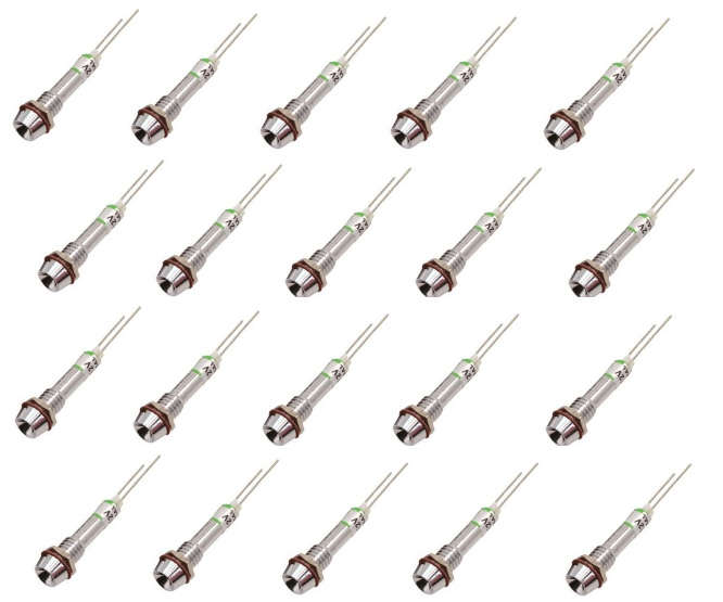 3mm LED INDICATOR 24VDC RED - 100/BOX XD22-6-24VDC-RD