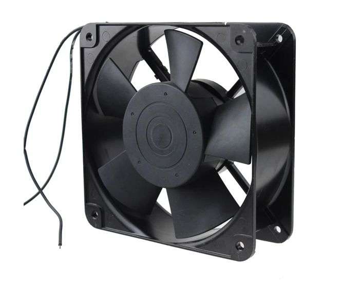 220V AXIAL FAN 80sqx38mm SLEEVE 23CFM LEADS XY8038HA2BL