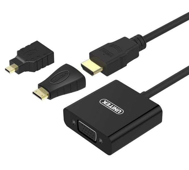 HDMI TO VGA CABLE CONVERTER WITH AUDIO Y-6355