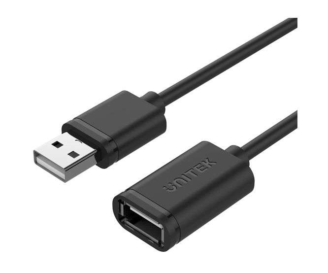 3M USB2.0 TYPE-A (M) TO TYPE-A (F) Y-C417GBK