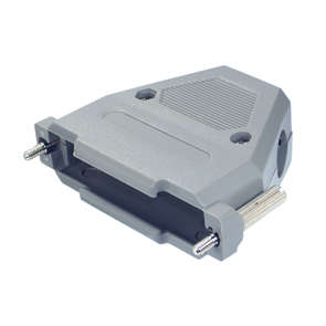 COVER 37W D-SUB R/A GREY CNR ENTRY THUMB SCREWS YDC37P CORNER/SIDE