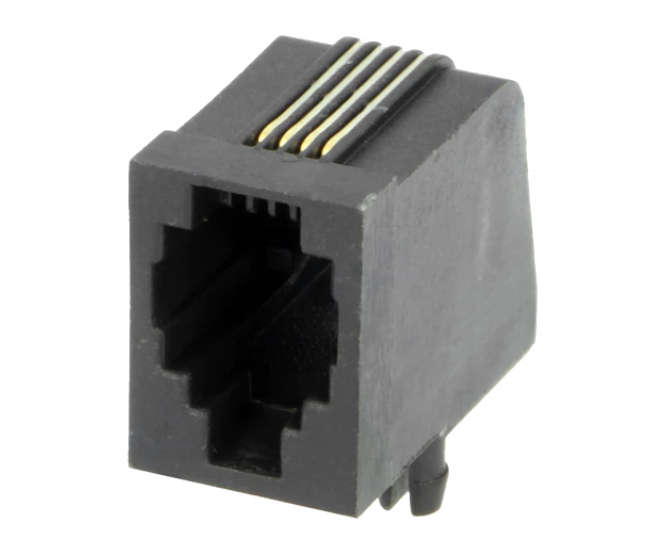 MODULAR SOCKET RJ09 PCB R/A 4P4C YH57-01