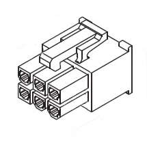 HOUSING SOCKET DUAL 06W 5557 YY8CRA06