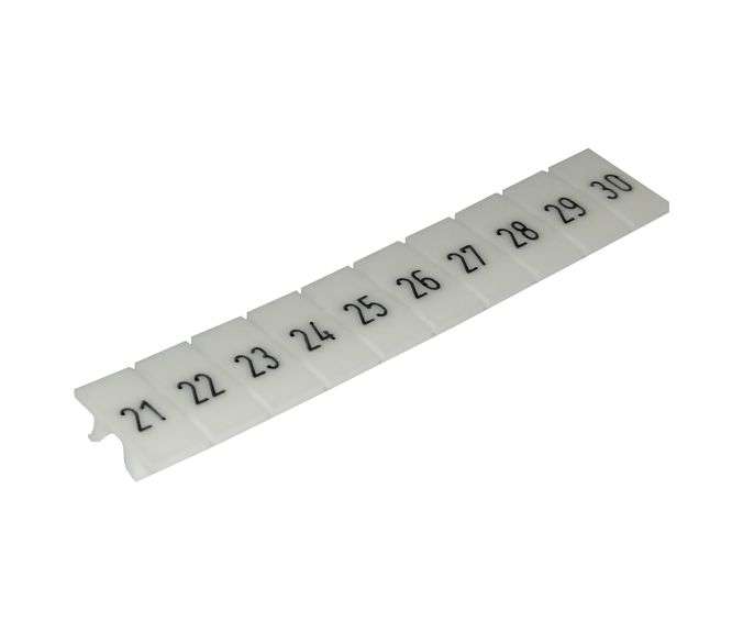 21-30 HORIZONTAL TERMINAL NUMBERS ZB6-10P-19-11A(H)