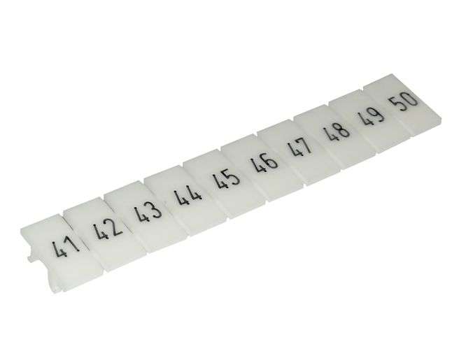 41-50 HORIZONTAL TERMINAL NUMBERS ZB6-10P-19-13A(H)