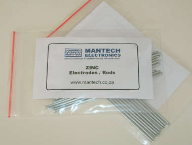 ZINC/Zn ROD 100mm PCS - 10P/BAG ZINC/Zn ROD