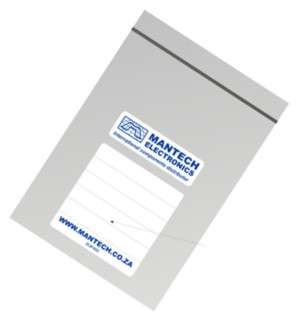 ZIP SEAL PLASTIC BAG LARGE MANTECH 160x220mm ZLB1622-ME-R01