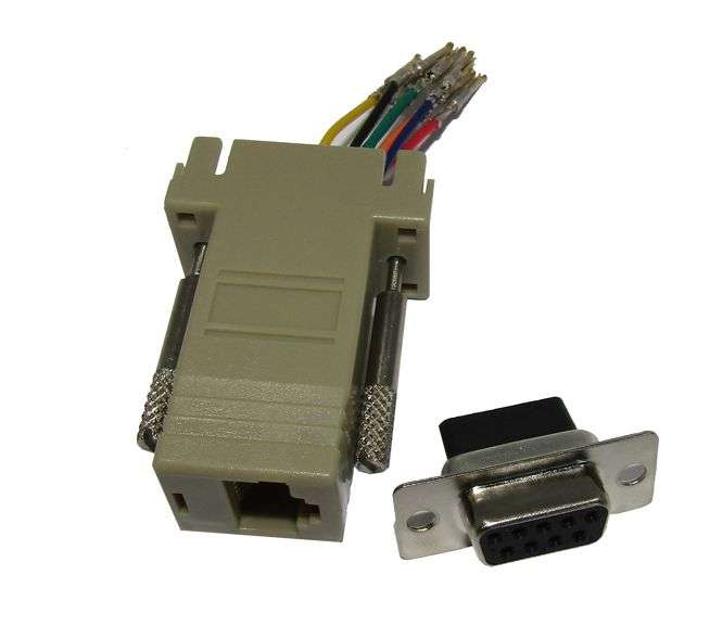 RJ45 SOCKET TO 9W D-SUB SOCKET BREAKOUT ADAPTOR ZP09F8C