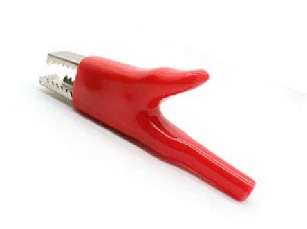 RED BATTERY CLAMP / CLIP 75mm 50A ZX0028-RD