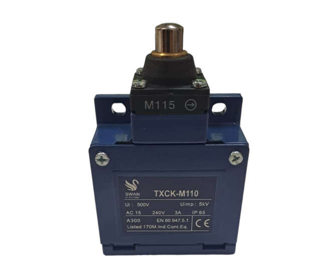 LIMIT SWITCH-METAL END PLUNGER 1N/C+1N/O TXCK-M110