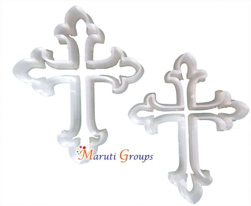2pc Cross cookie cutter